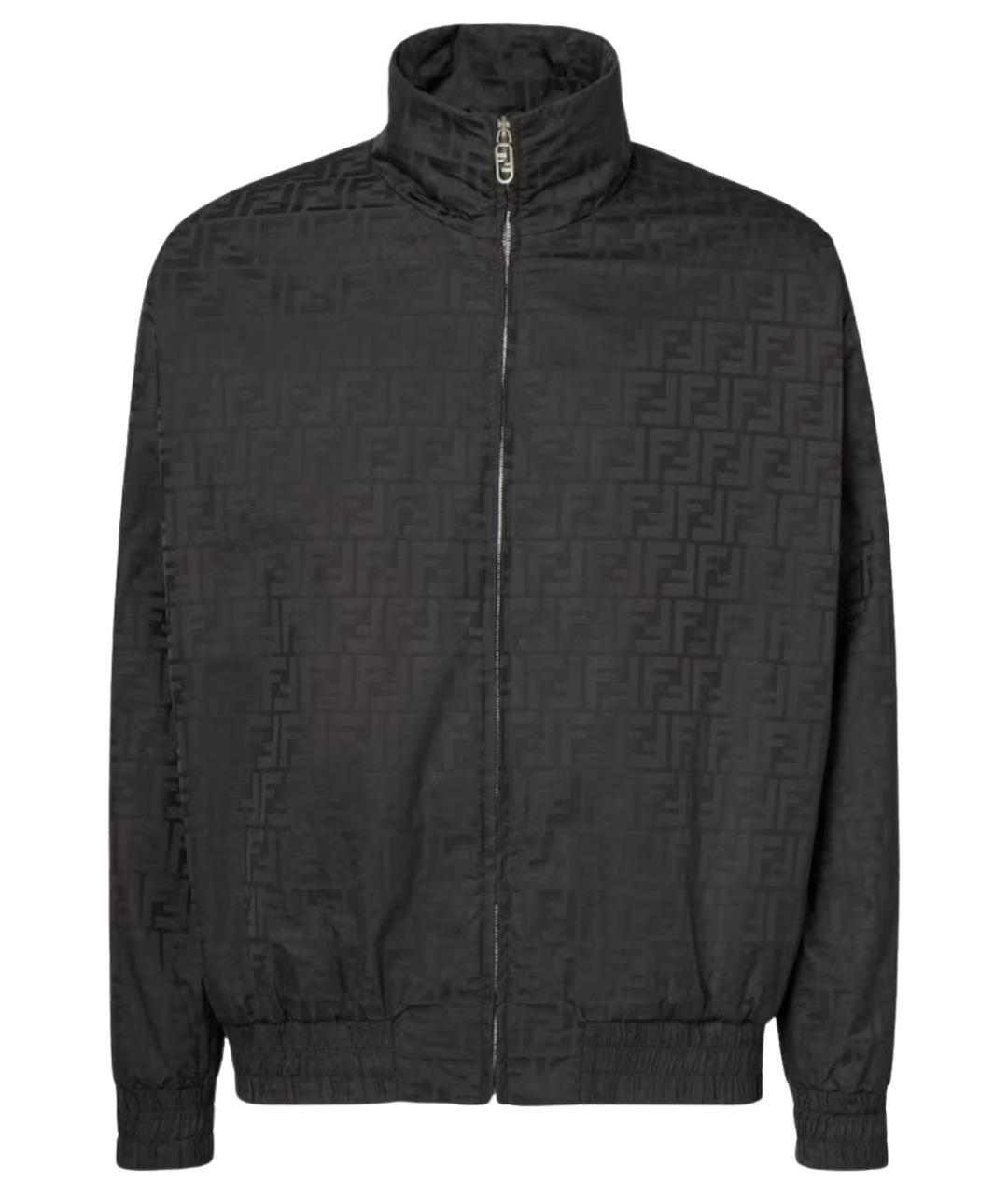 FENDI Черная полиамидовая куртка, фото 1