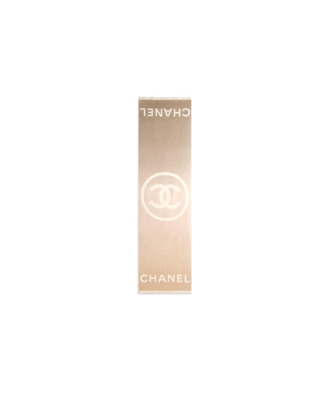 CHANEL Бежевый платок, фото 2