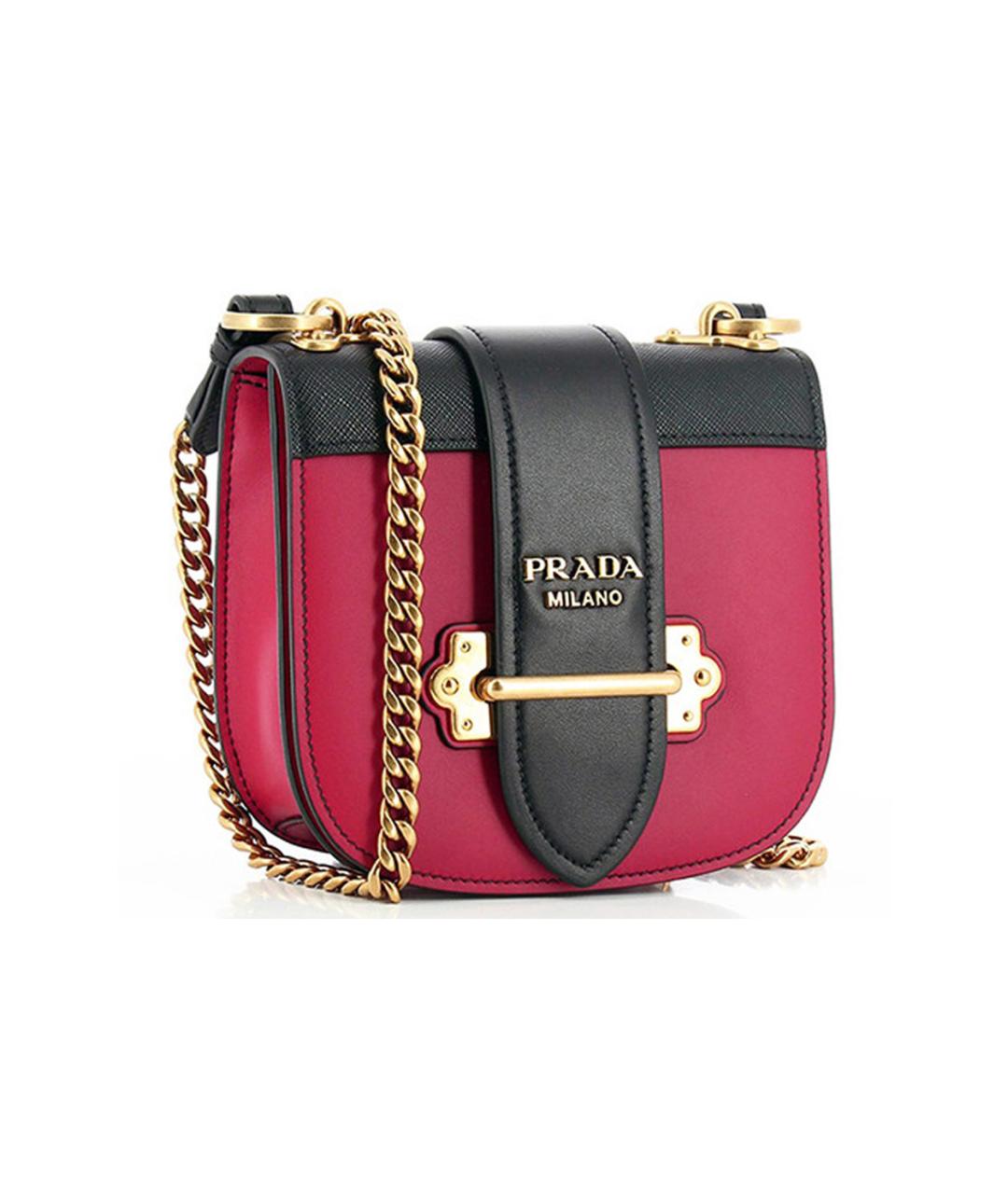 PRADA Красная кожаная сумка через плечо, фото 2