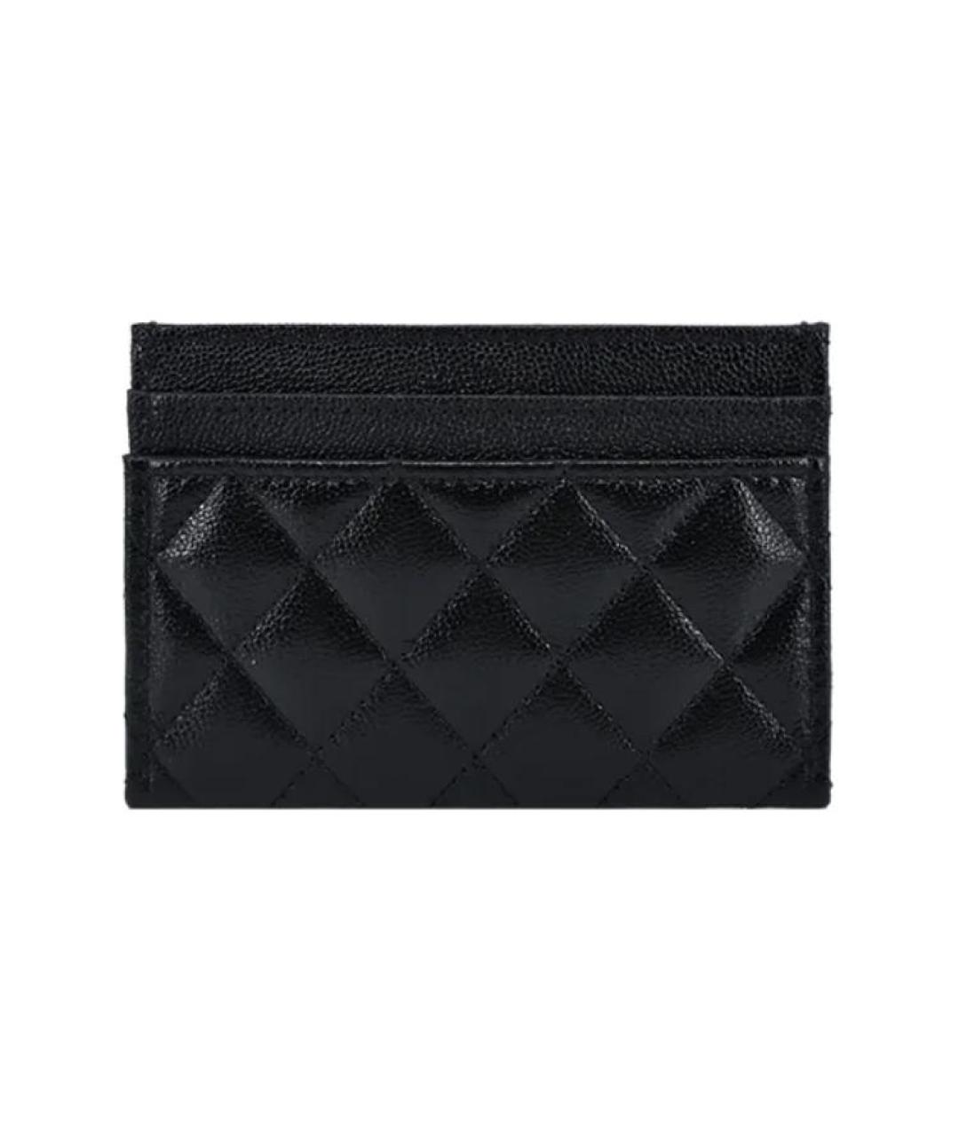 CHANEL Черный кожаный кардхолдер, фото 3