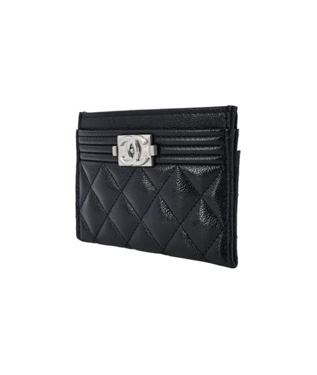 CHANEL Черный кожаный кардхолдер, фото 2