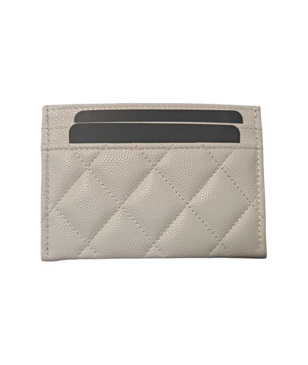 CHANEL Бежевый кожаный кардхолдер, фото 2