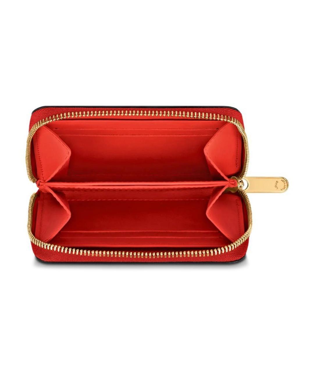 LOUIS VUITTON Розовый кожаный кошелек, фото 3