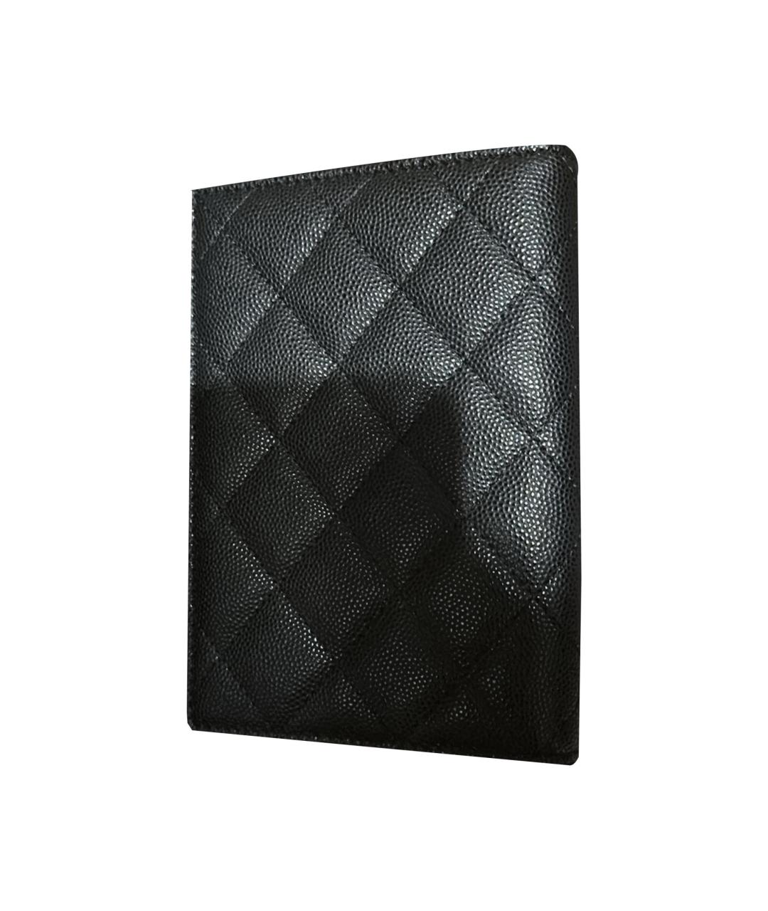 CHANEL Черный кожаный кардхолдер, фото 2