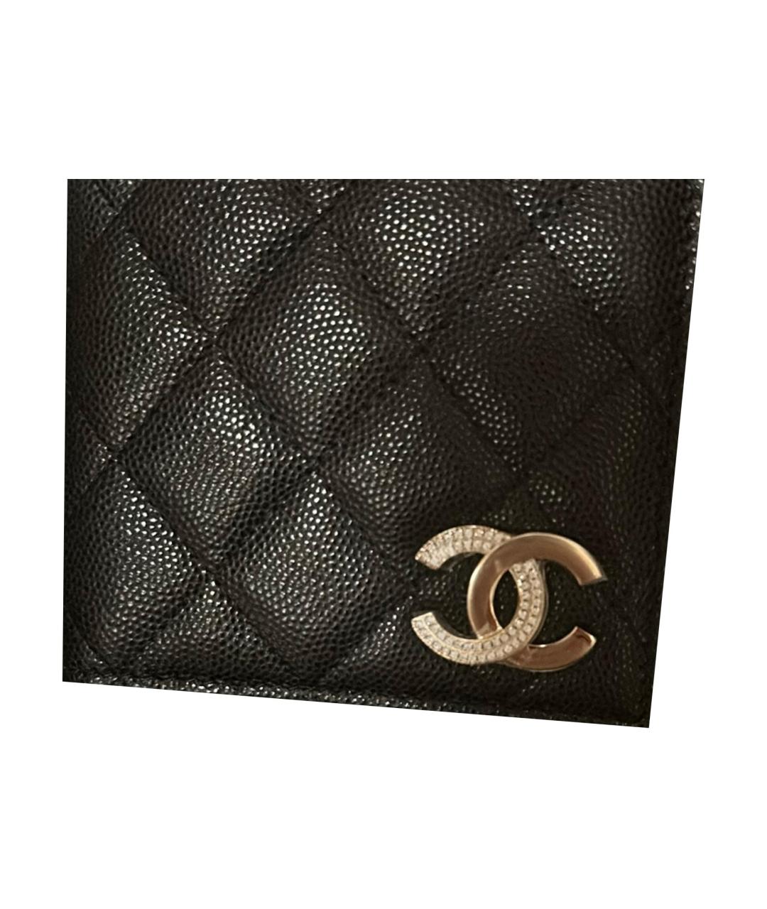 CHANEL Черный кожаный кардхолдер, фото 3