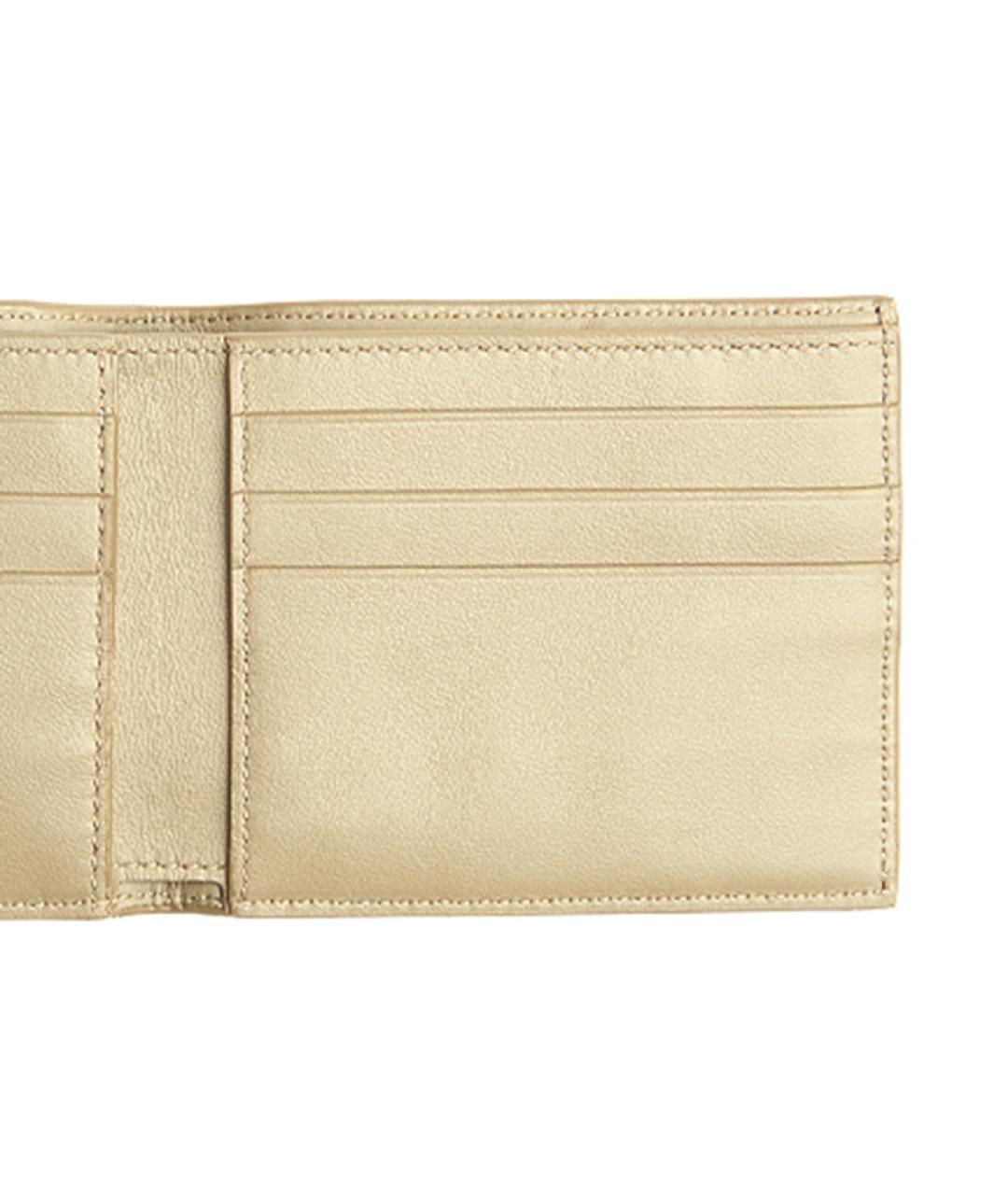 BOTTEGA VENETA Бежевый кожаный кошелек, фото 5