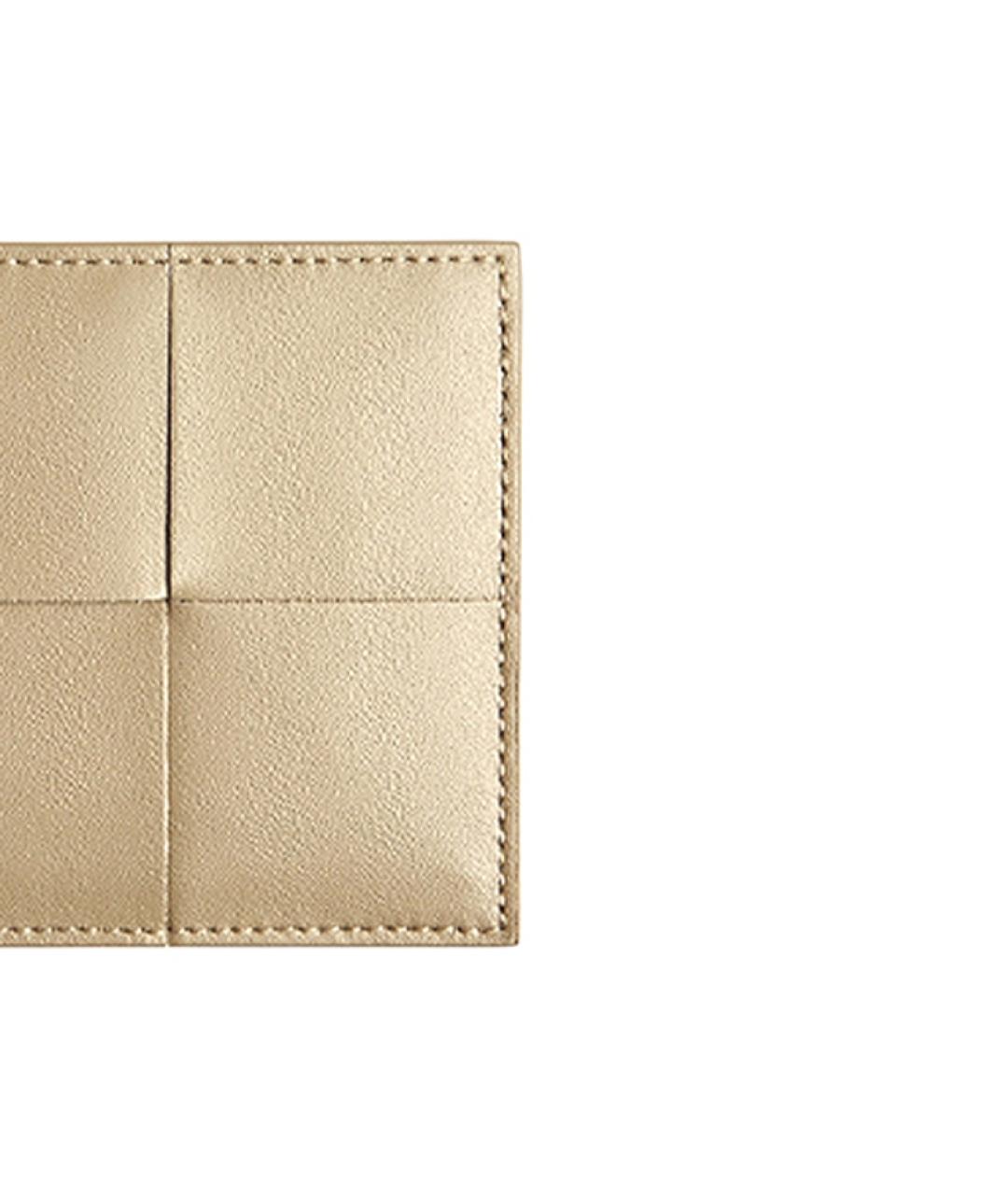 BOTTEGA VENETA Бежевый кожаный кошелек, фото 3