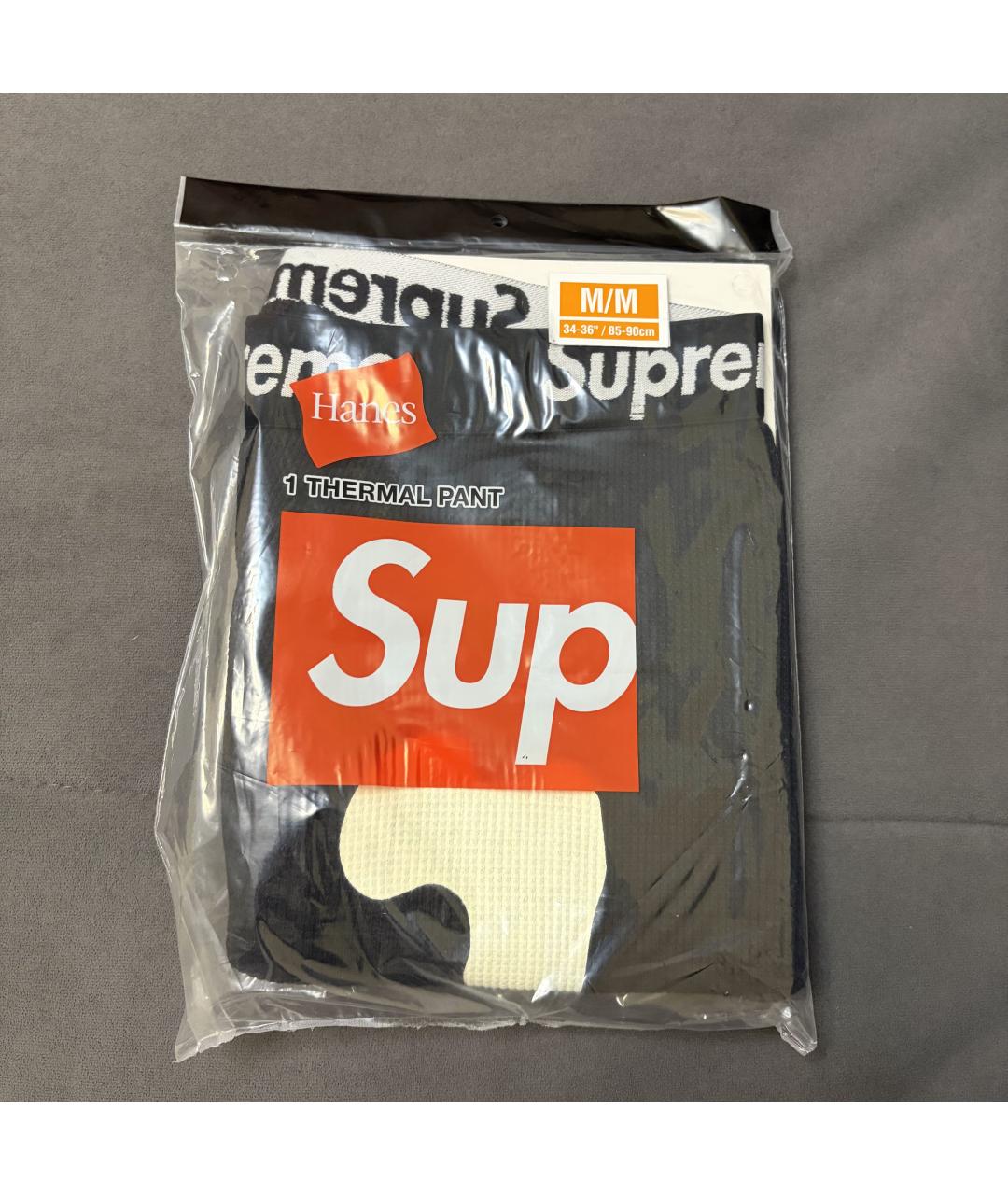 SUPREME Черные хлопковые брюки узкие, фото 2