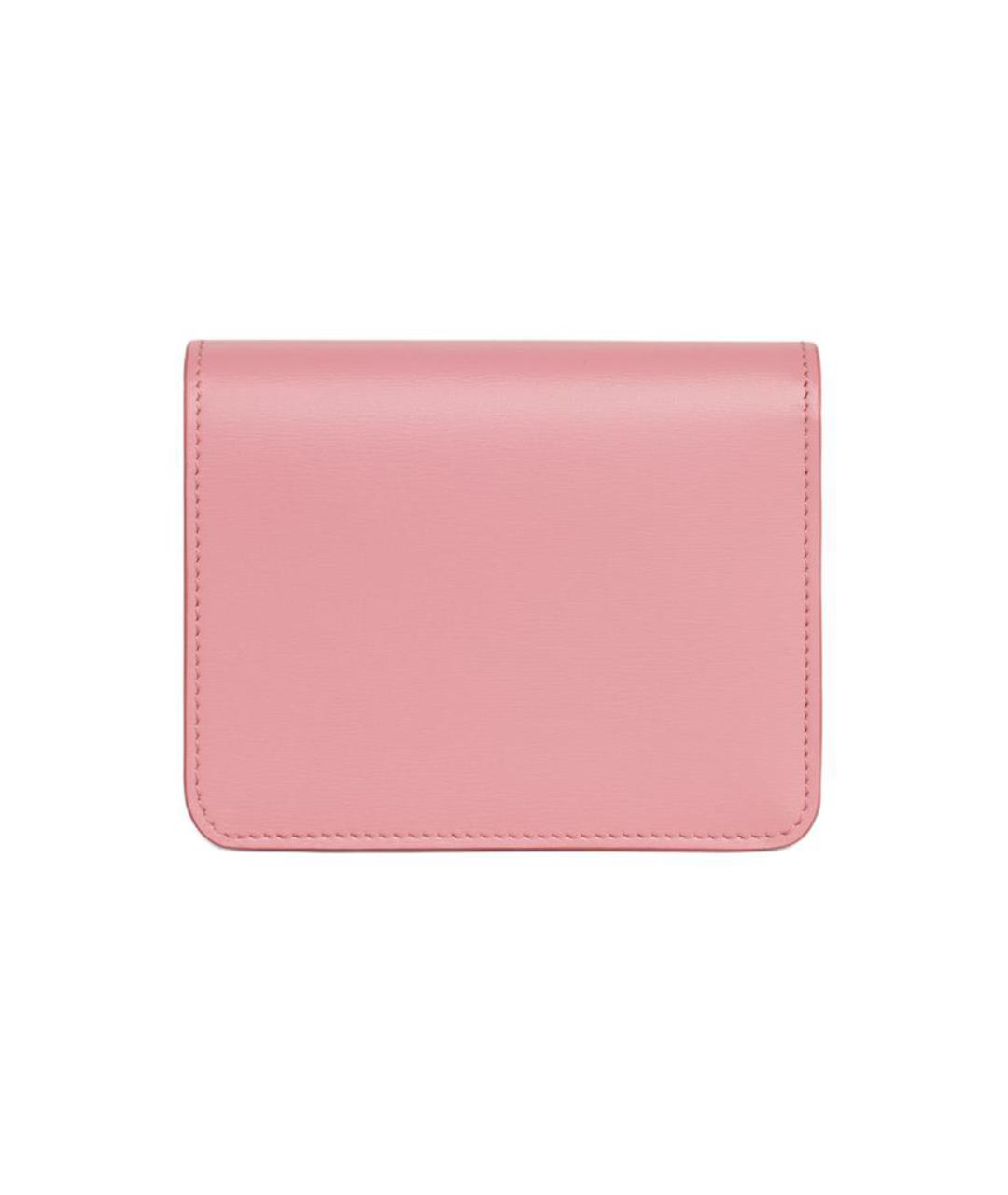 CELINE Розовый кожаный кошелек, фото 3