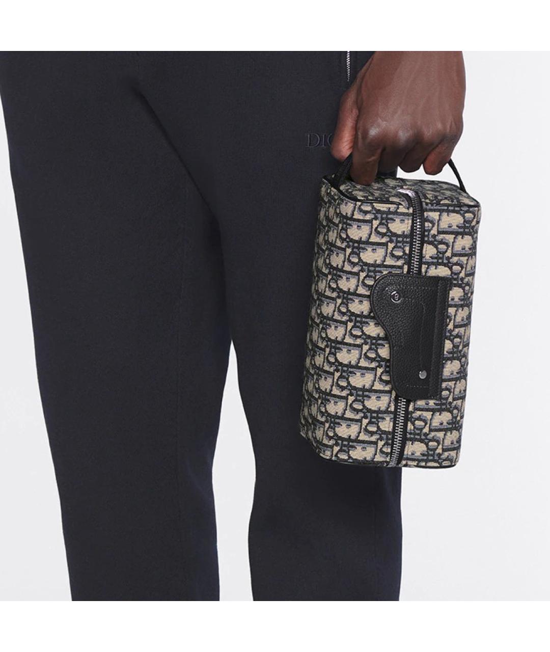 CHRISTIAN DIOR Темно-синяя барсетка, фото 7