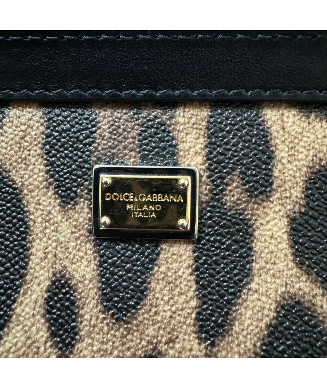 DOLCE&GABBANA Мульти кожаная сумка с короткими ручками, фото 7