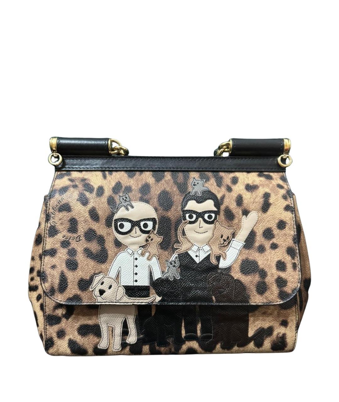 DOLCE&GABBANA Мульти кожаная сумка с короткими ручками, фото 1