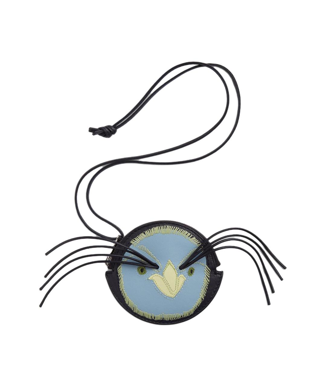 BOTTEGA VENETA Голубой кожаный кошелек, фото 2