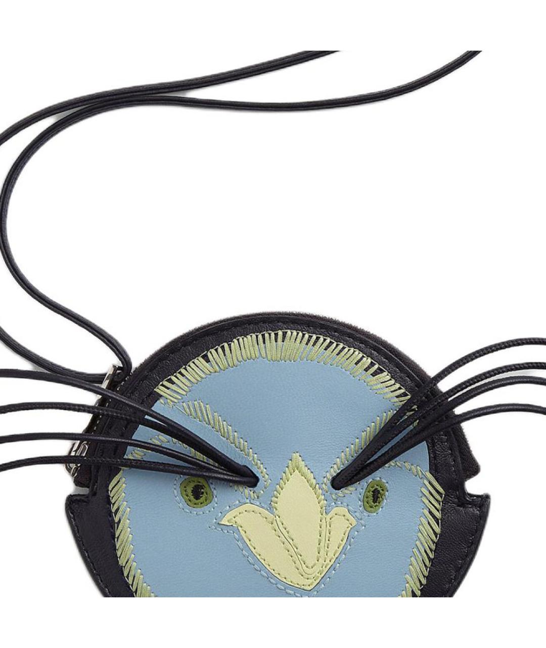 BOTTEGA VENETA Голубой кожаный кошелек, фото 3