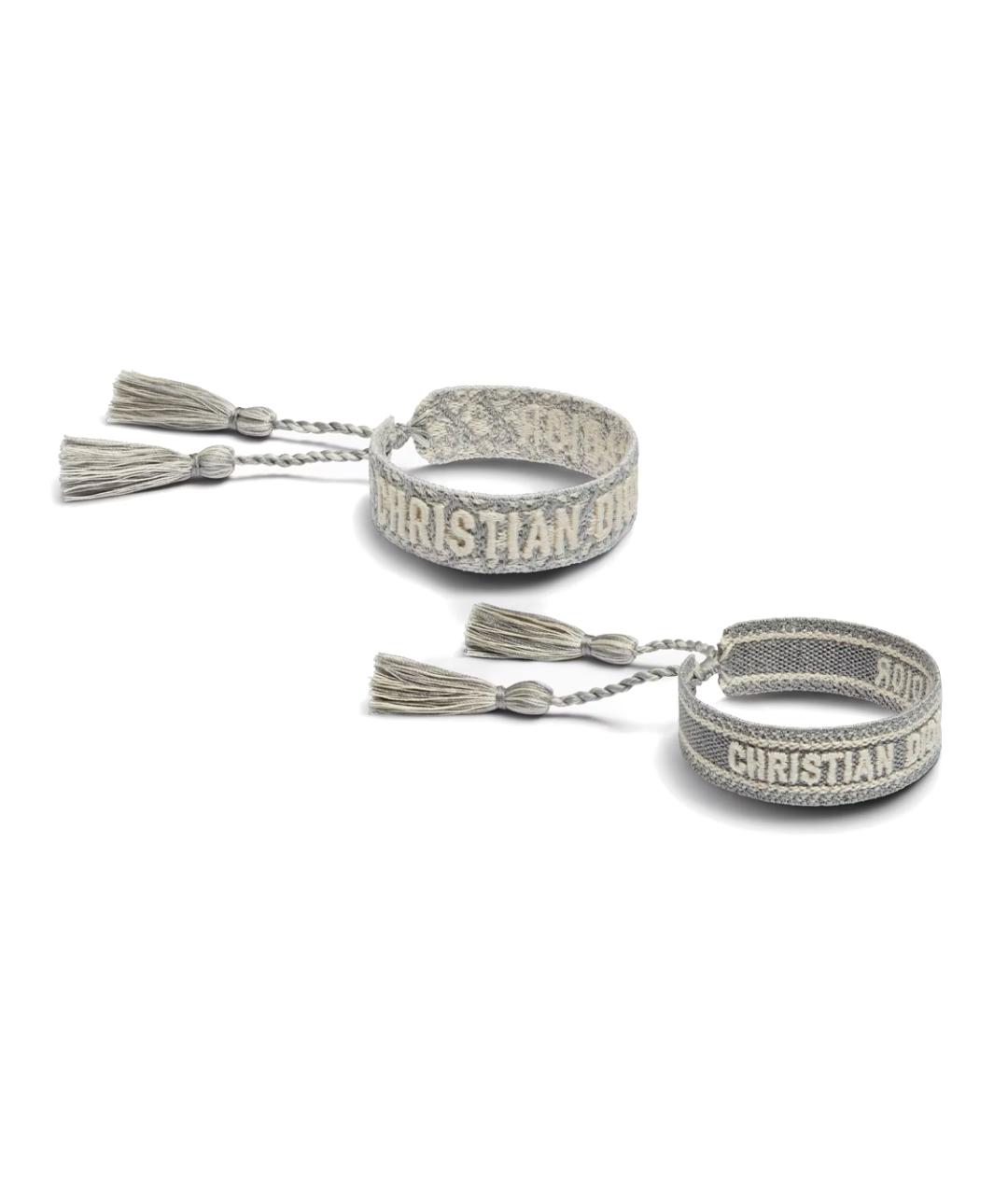 CHRISTIAN DIOR Серый браслет, фото 1