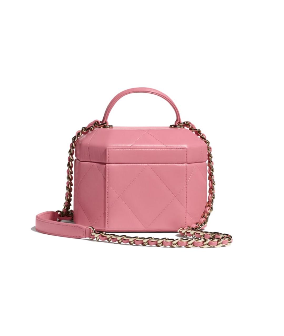 CHANEL Розовая кожаная косметичка, фото 2