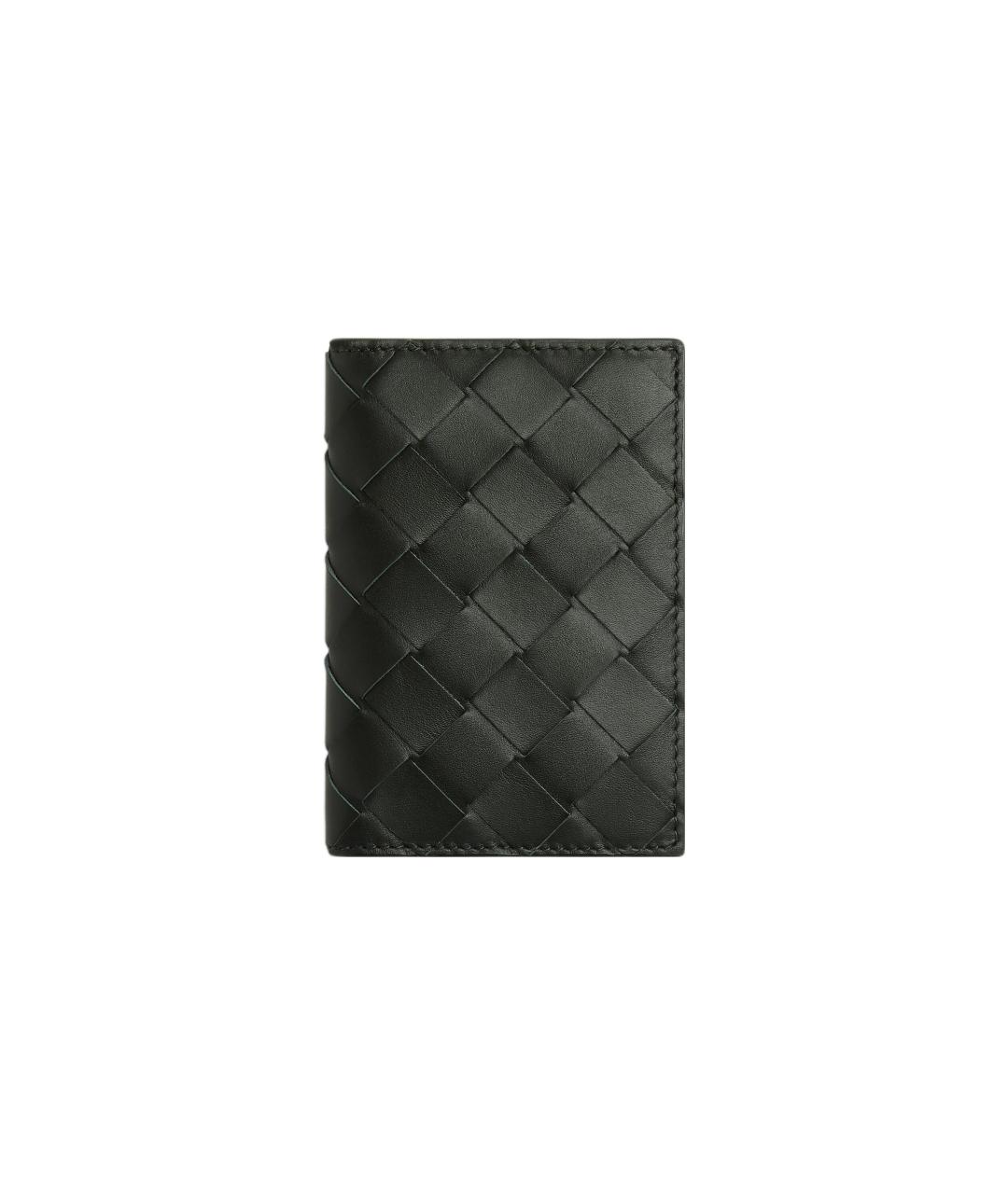 BOTTEGA VENETA Черный кожаный кардхолдер, фото 1