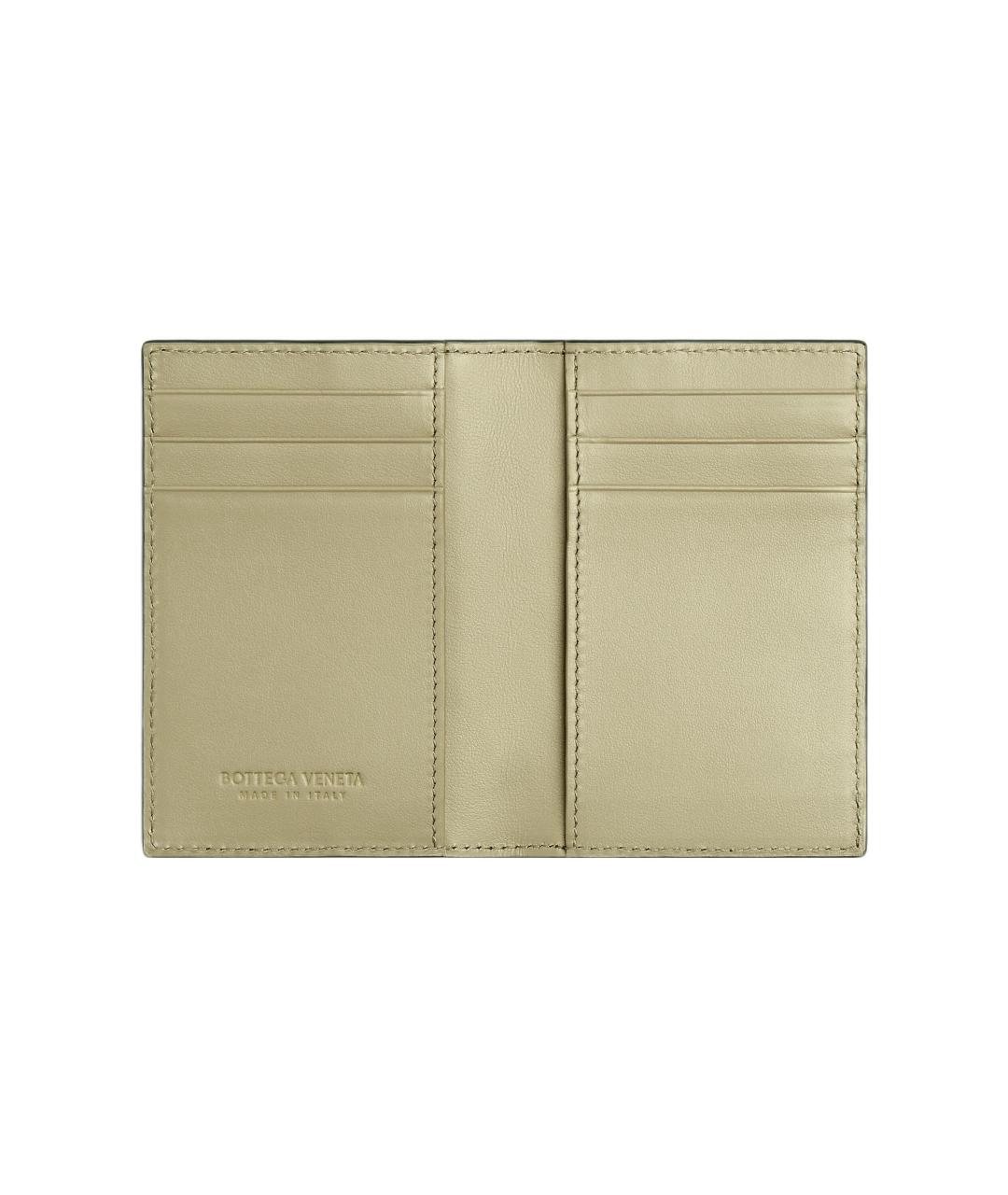 BOTTEGA VENETA Черный кожаный кардхолдер, фото 2