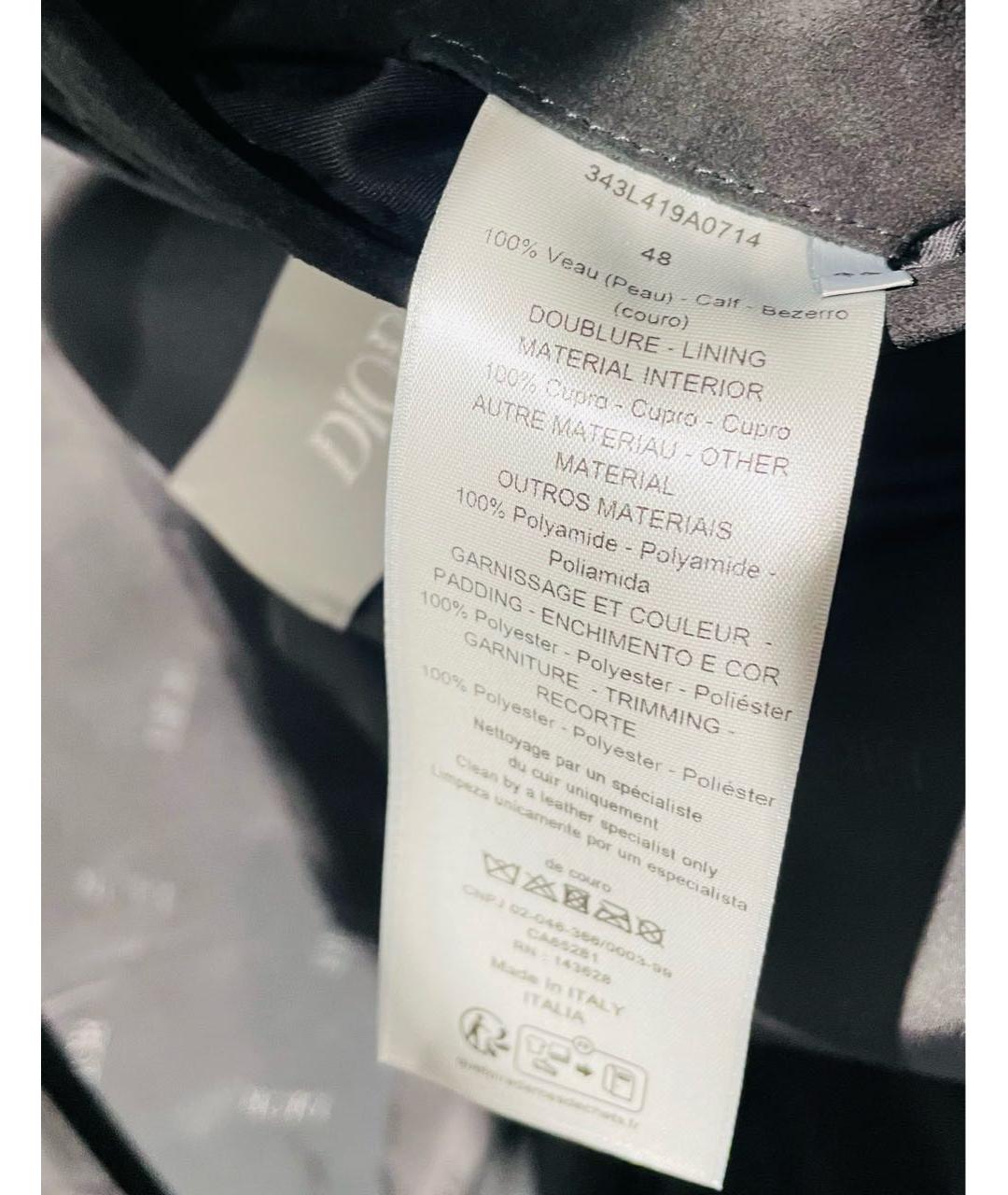 CHRISTIAN DIOR Черная замшевая куртка, фото 6