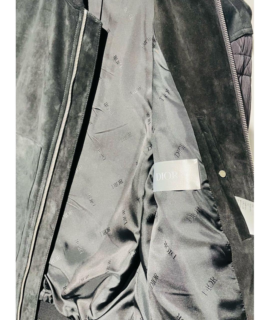 CHRISTIAN DIOR Черная замшевая куртка, фото 3