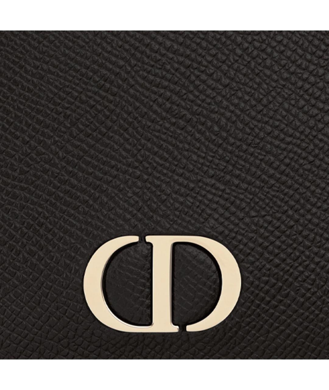 CHRISTIAN DIOR Черный кожаный кардхолдер, фото 3