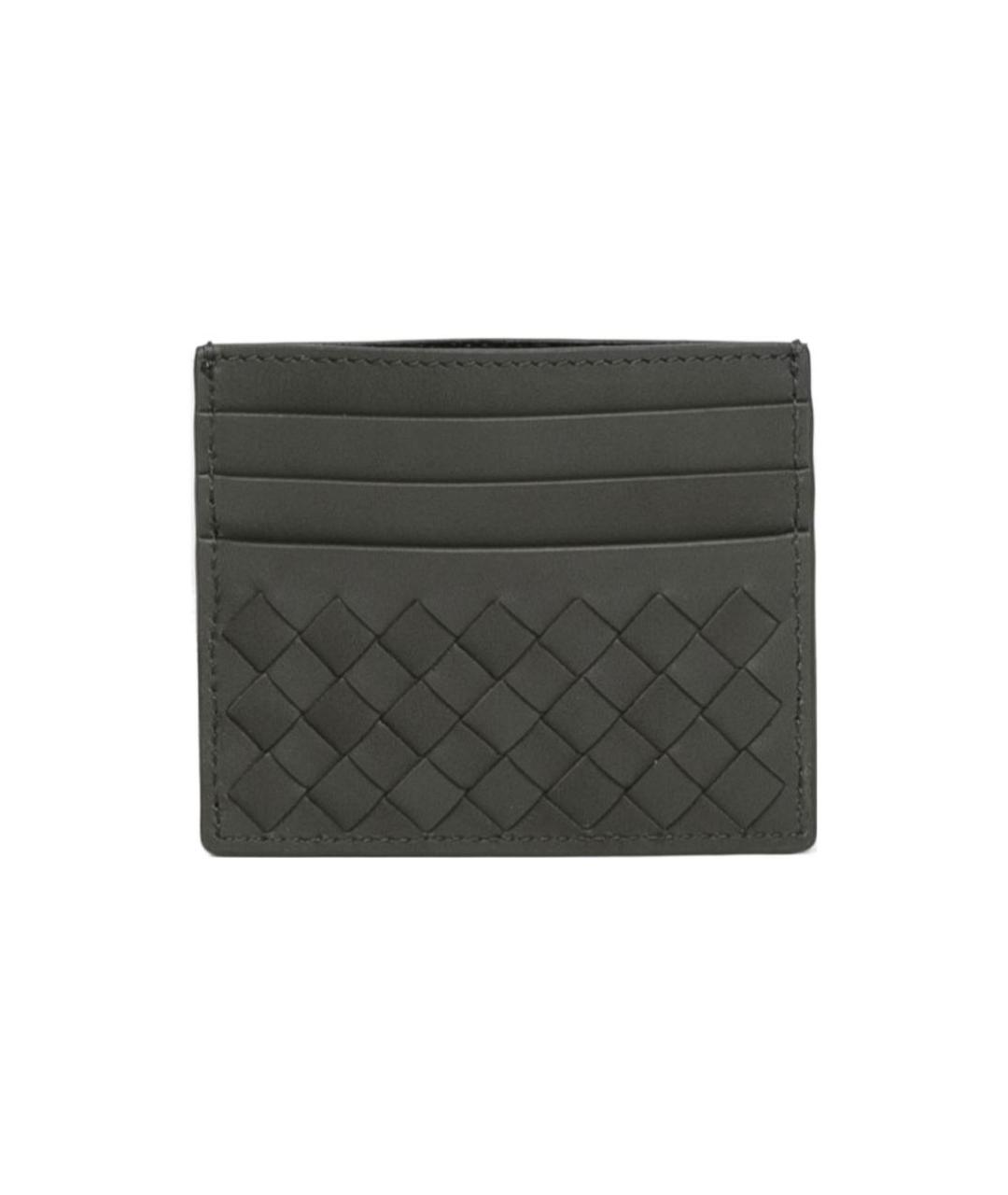 BOTTEGA VENETA Серый кожаный кардхолдер, фото 2