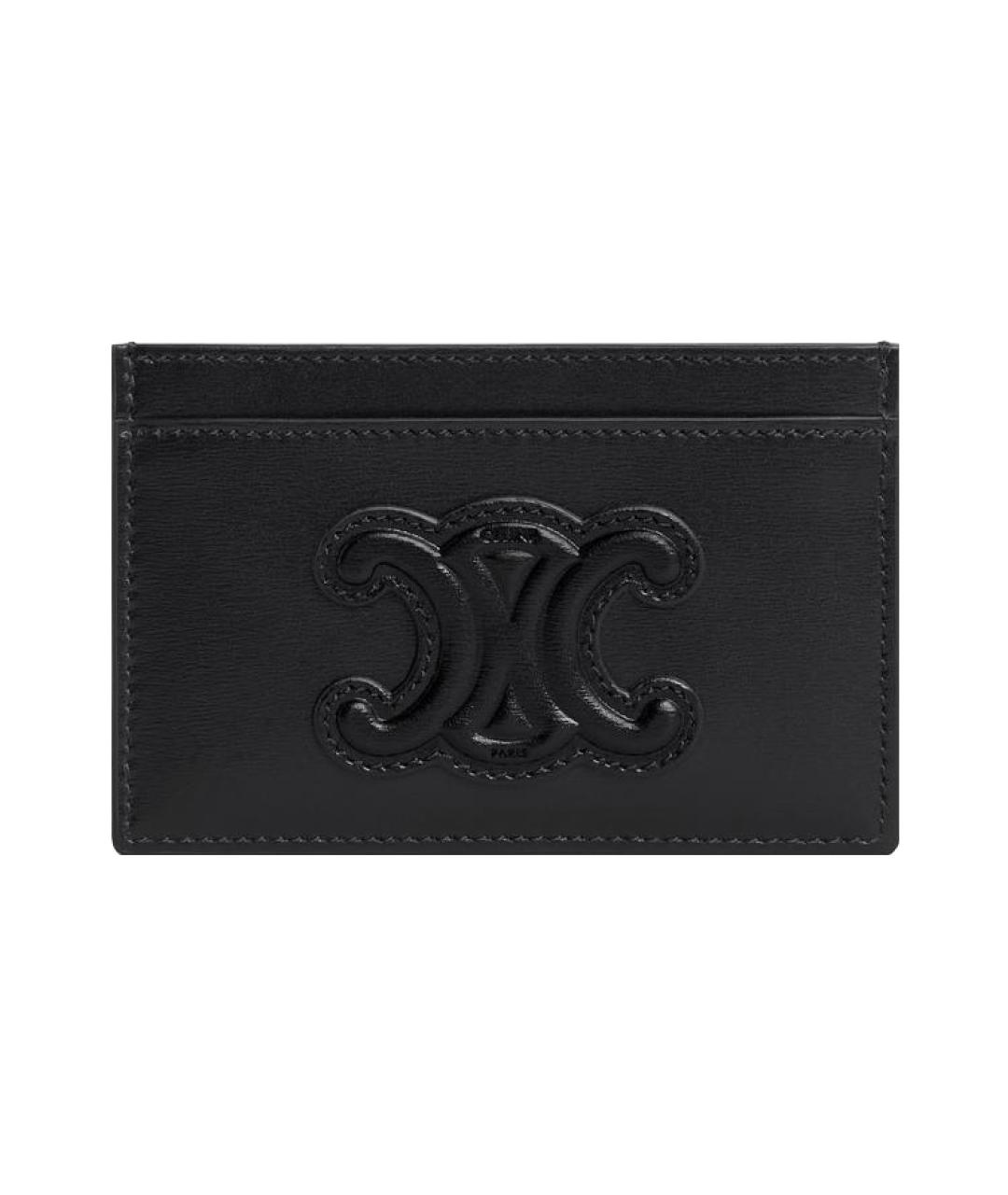 CELINE Черный кожаный кардхолдер, фото 1