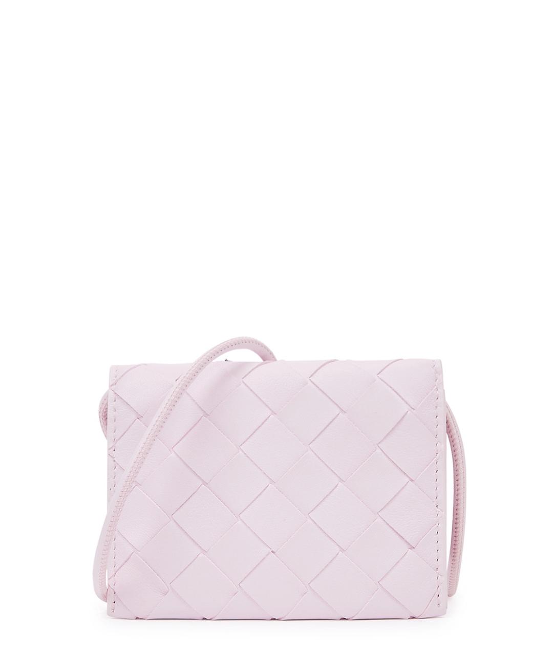 BOTTEGA VENETA Фиолетовый кожаный кошелек, фото 1