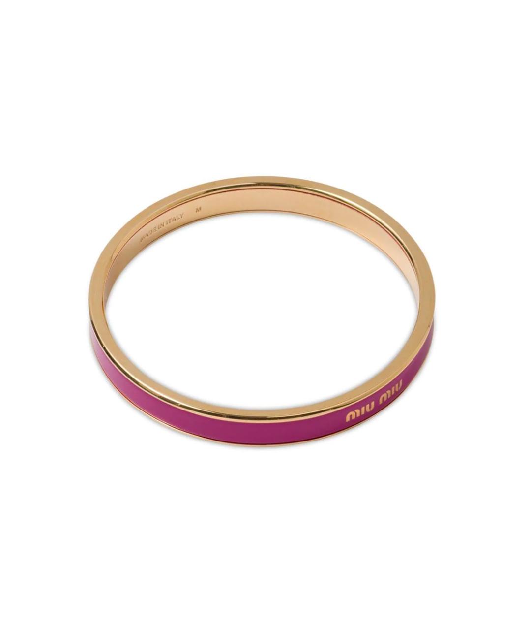 MIU MIU Фуксия металлический браслет, фото 2