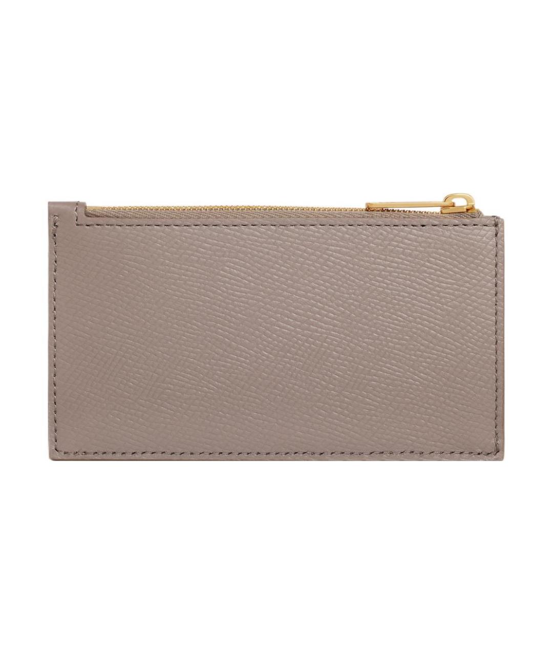 CELINE Бежевый кожаный кардхолдер, фото 3