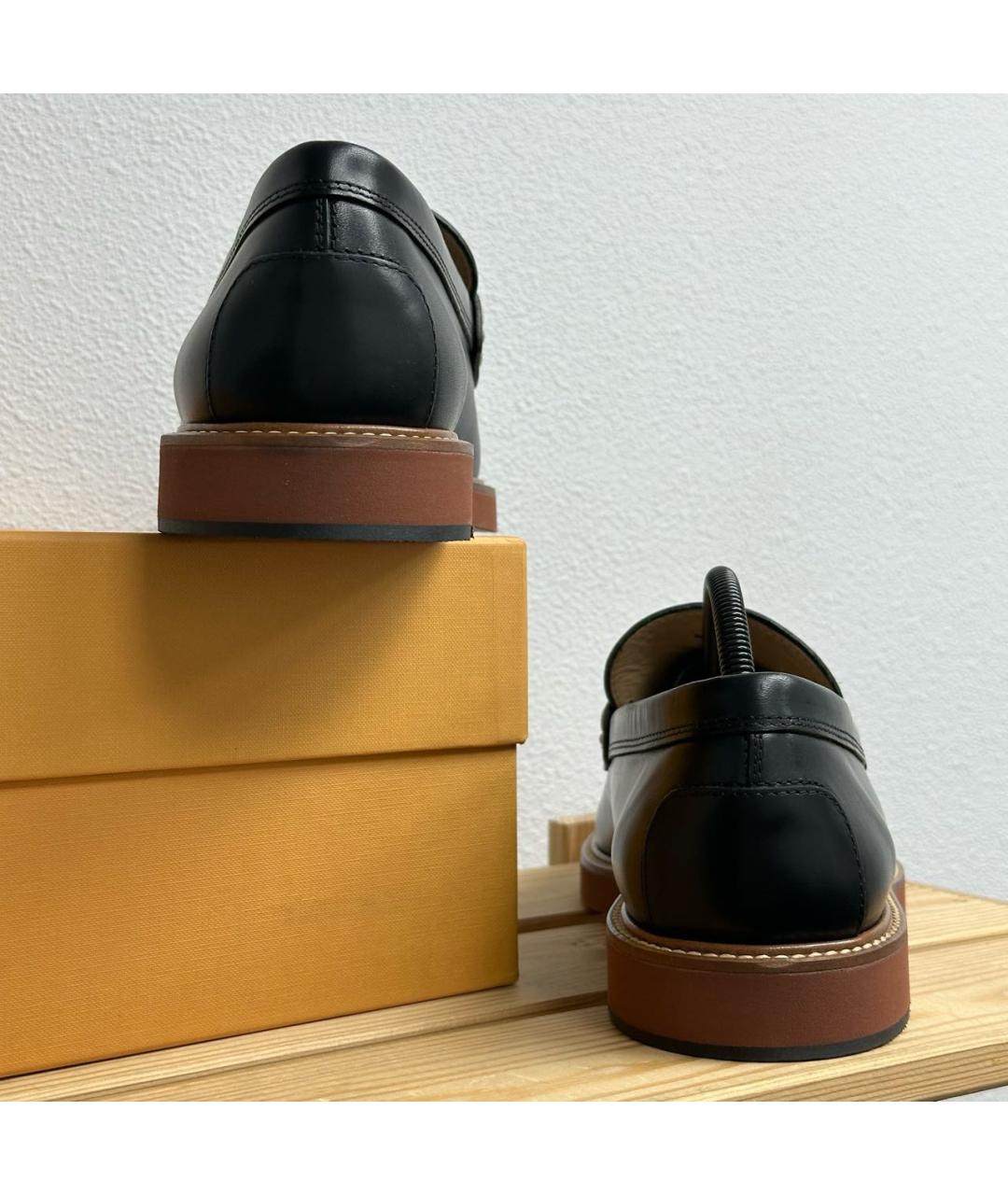 TOD'S Черные кожаные мокасины, фото 3