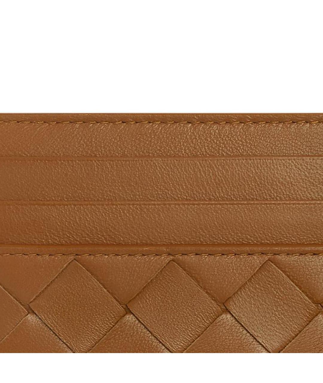 BOTTEGA VENETA Коричневый кожаный кардхолдер, фото 5