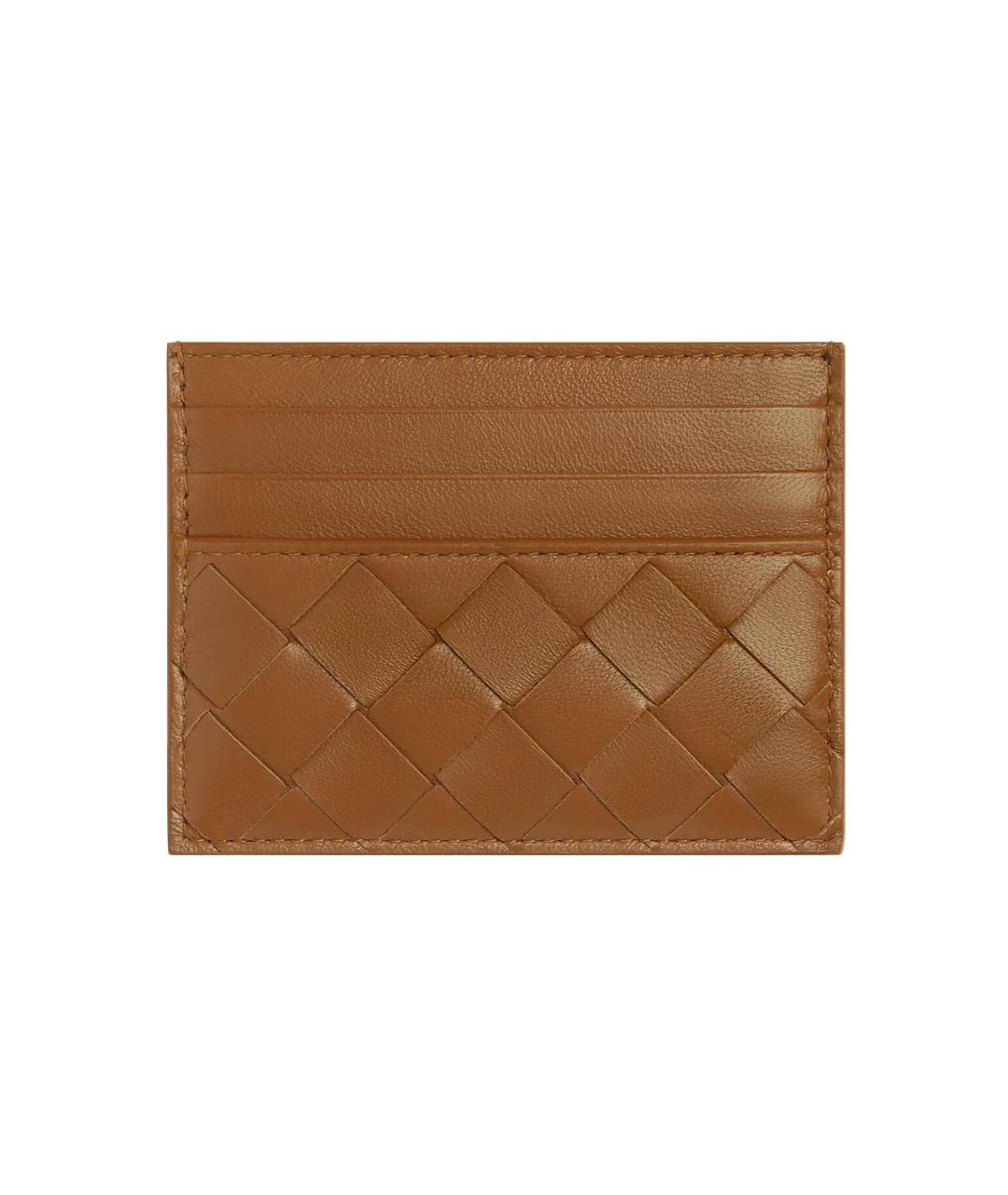 BOTTEGA VENETA Коричневый кожаный кардхолдер, фото 6