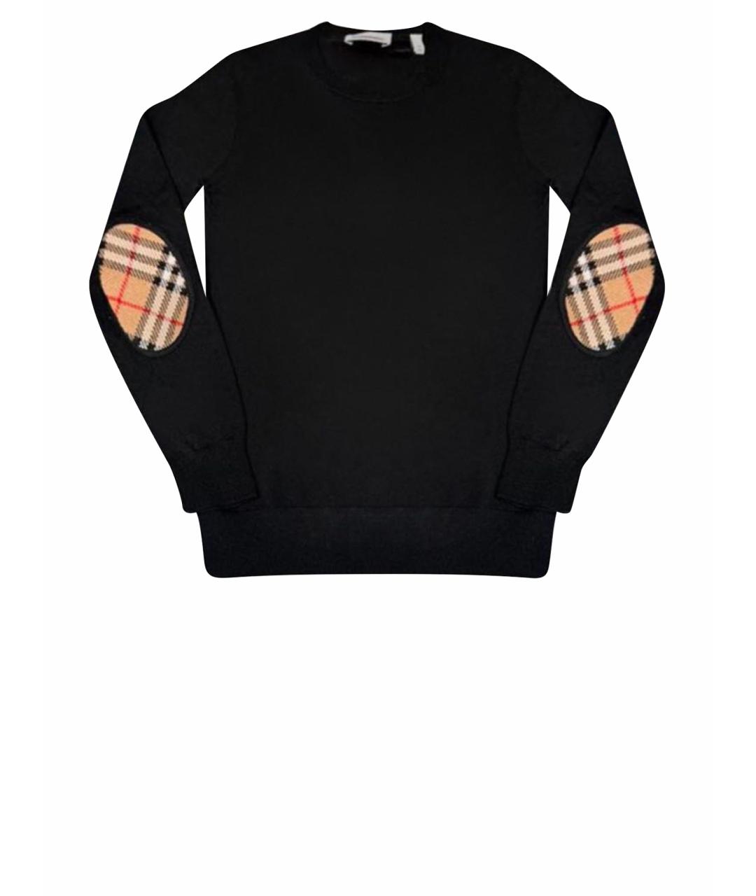 BURBERRY Черный шерстяной джемпер / свитер, фото 1