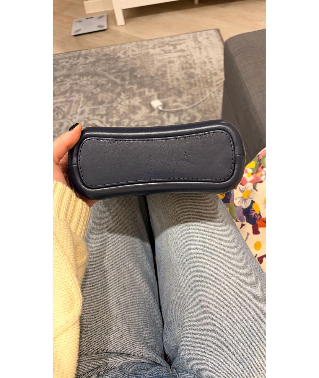 CHANEL Синяя твидовая сумка через плечо, фото 2