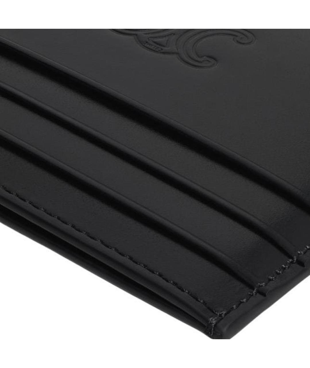 CELINE Черный кожаный кардхолдер, фото 4