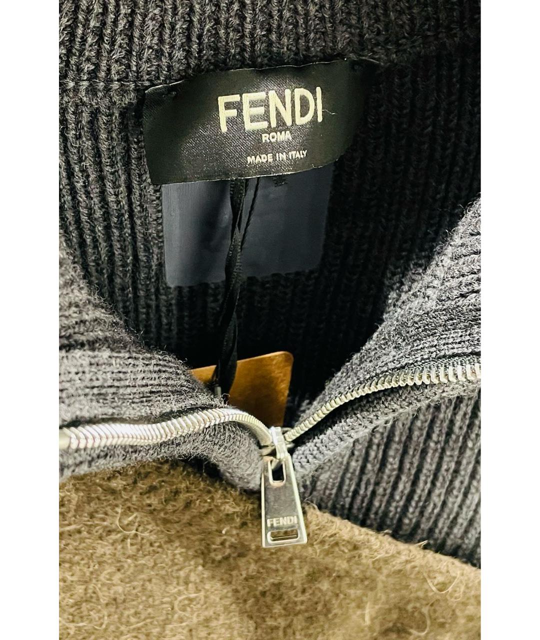FENDI Коричневая жилетка, фото 3