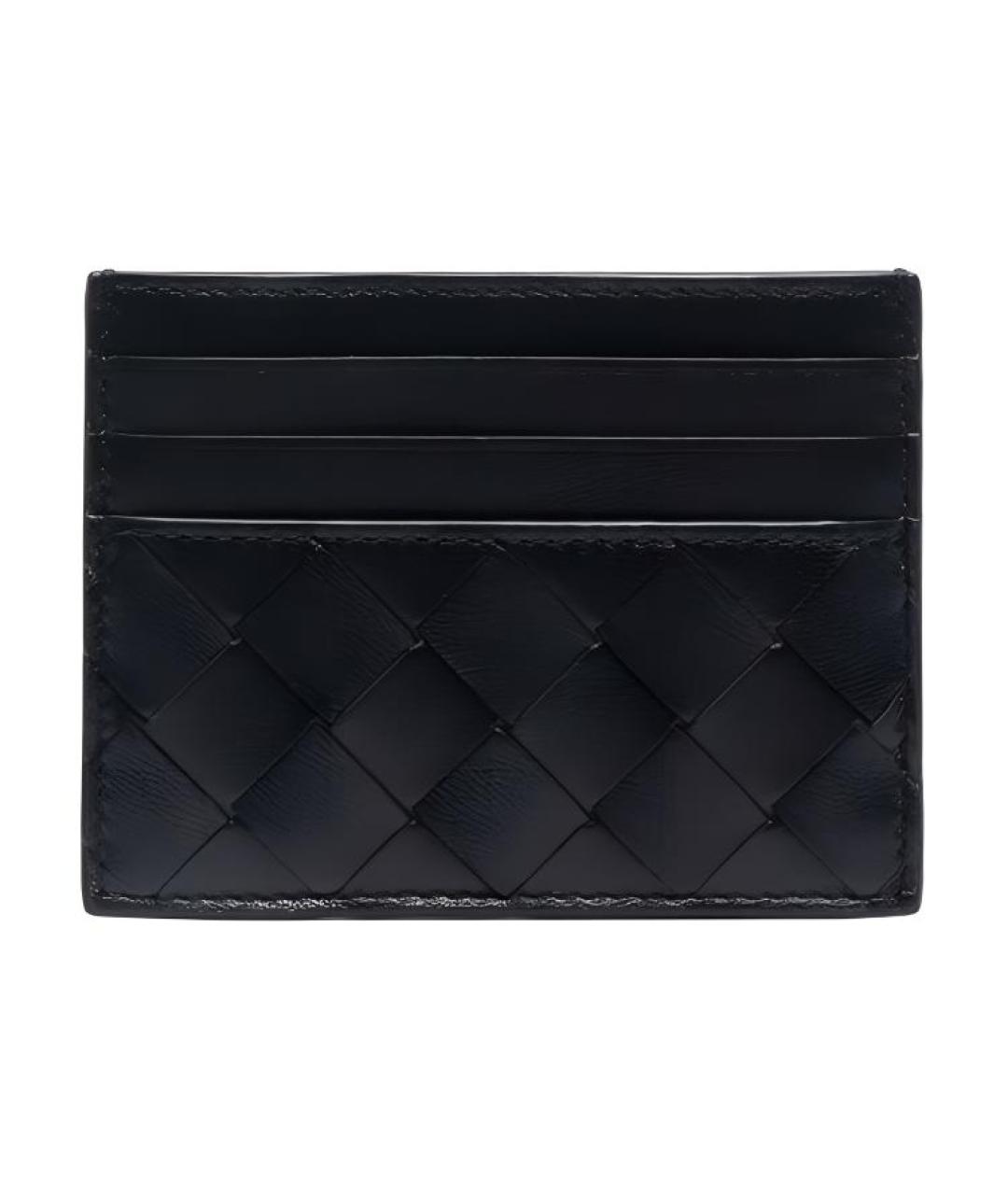 BOTTEGA VENETA Черный кожаный кошелек, фото 1