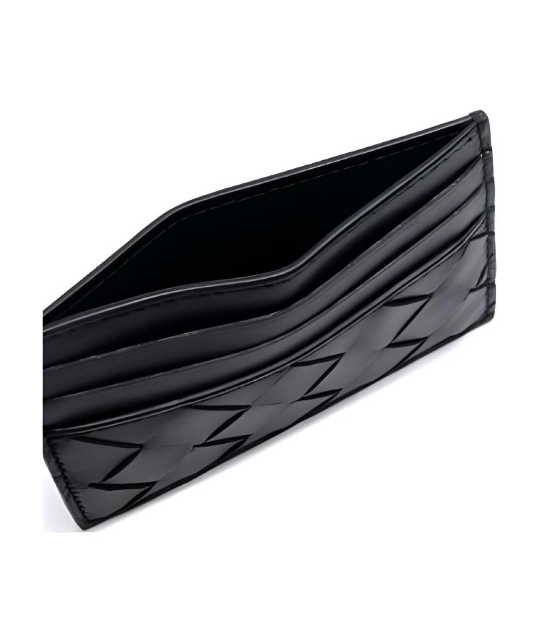 BOTTEGA VENETA Черный кожаный кошелек, фото 2