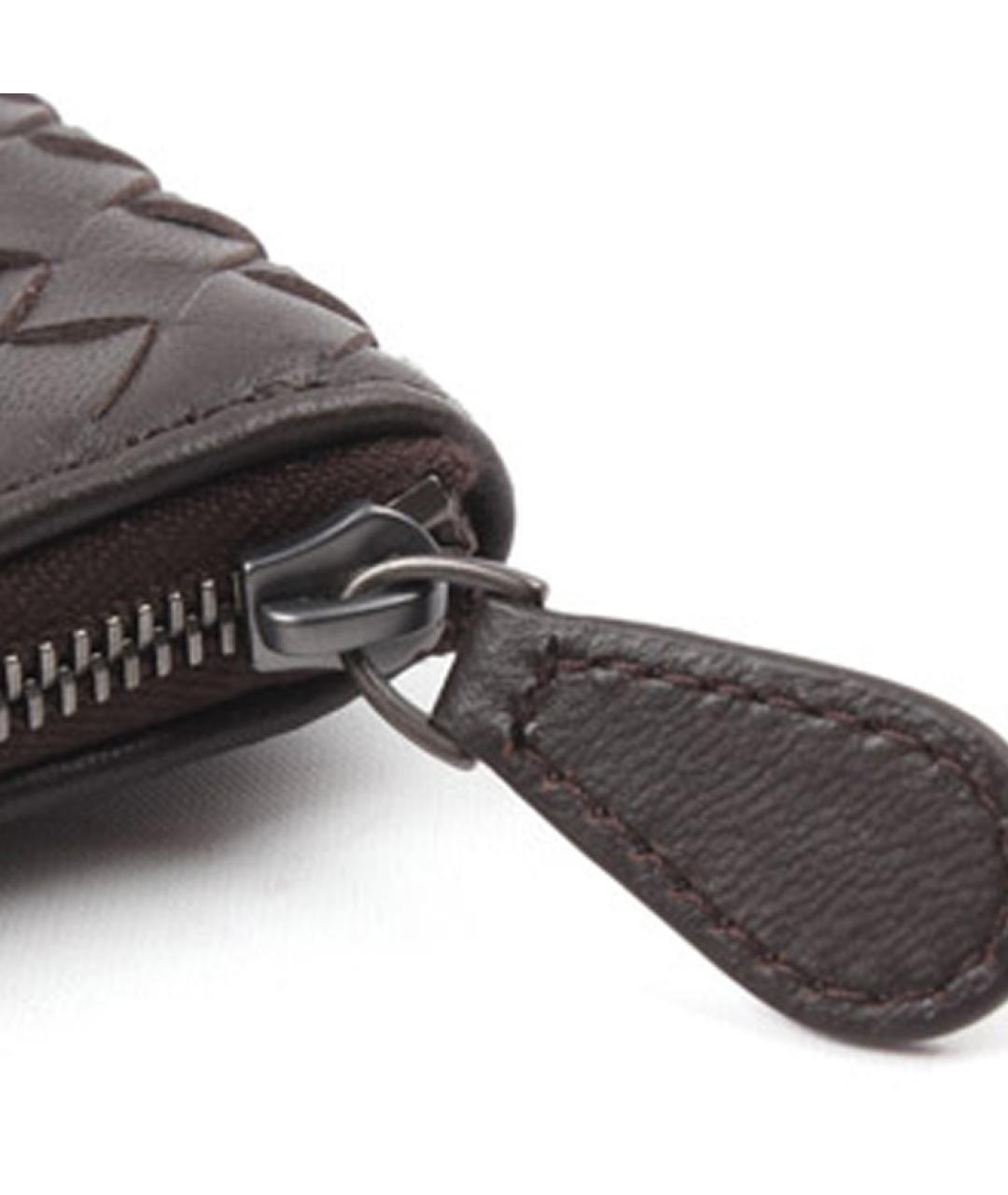 BOTTEGA VENETA Коричневая кожаная папка для документов, фото 5