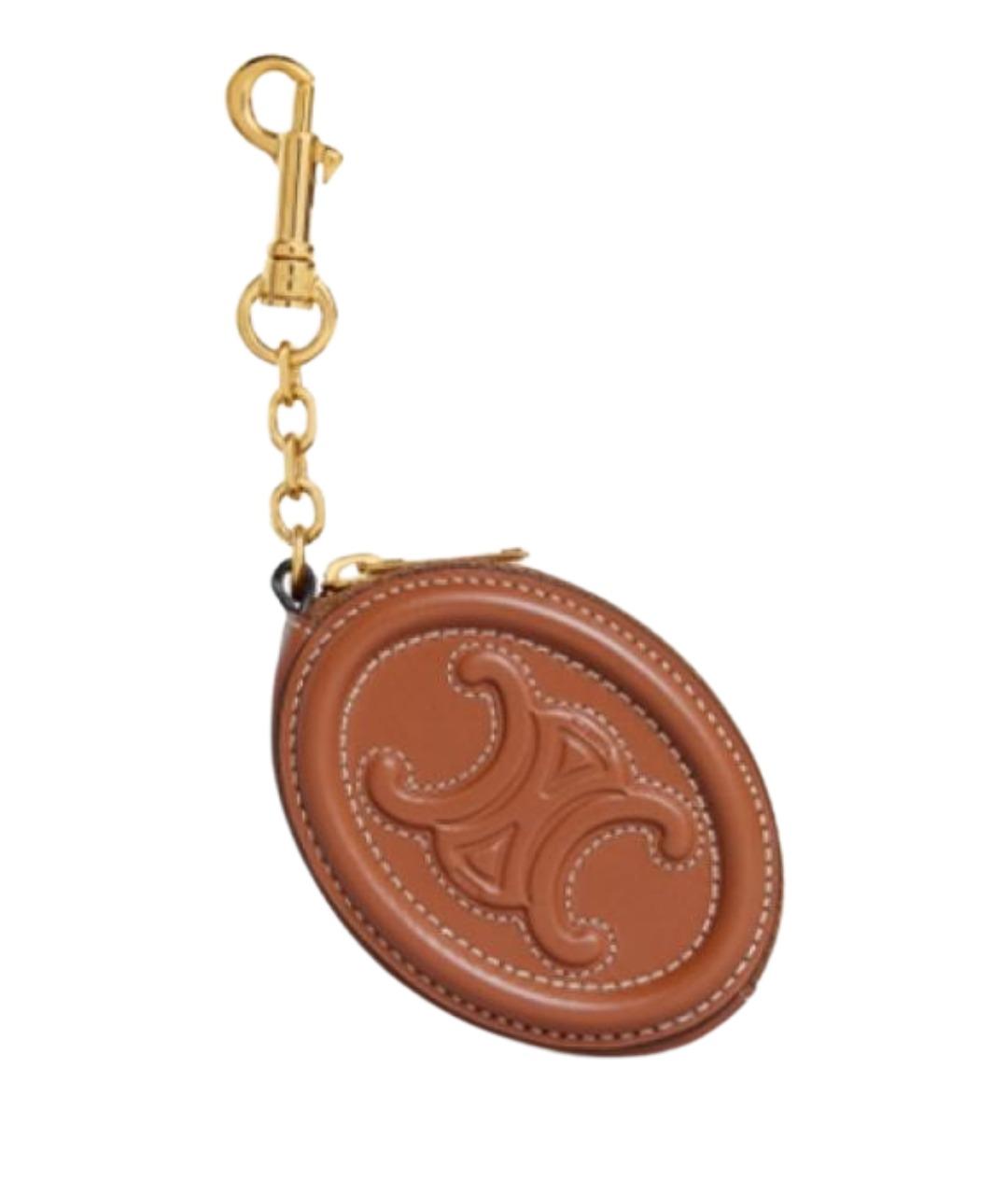 CELINE Коричневый кожаный кошелек, фото 1