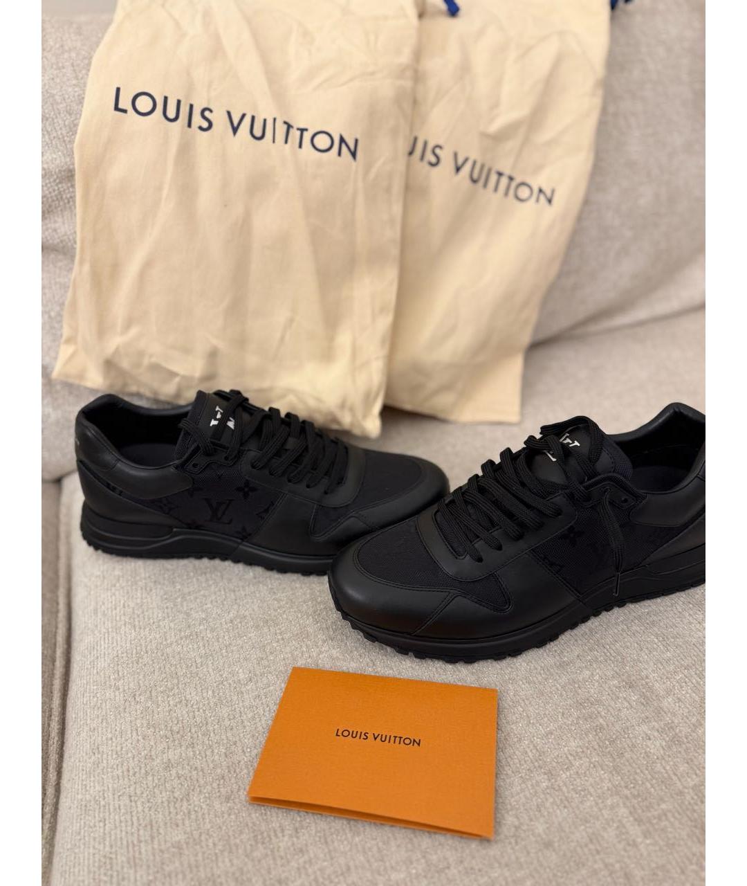 LOUIS VUITTON Черные низкие кроссовки / кеды, фото 5