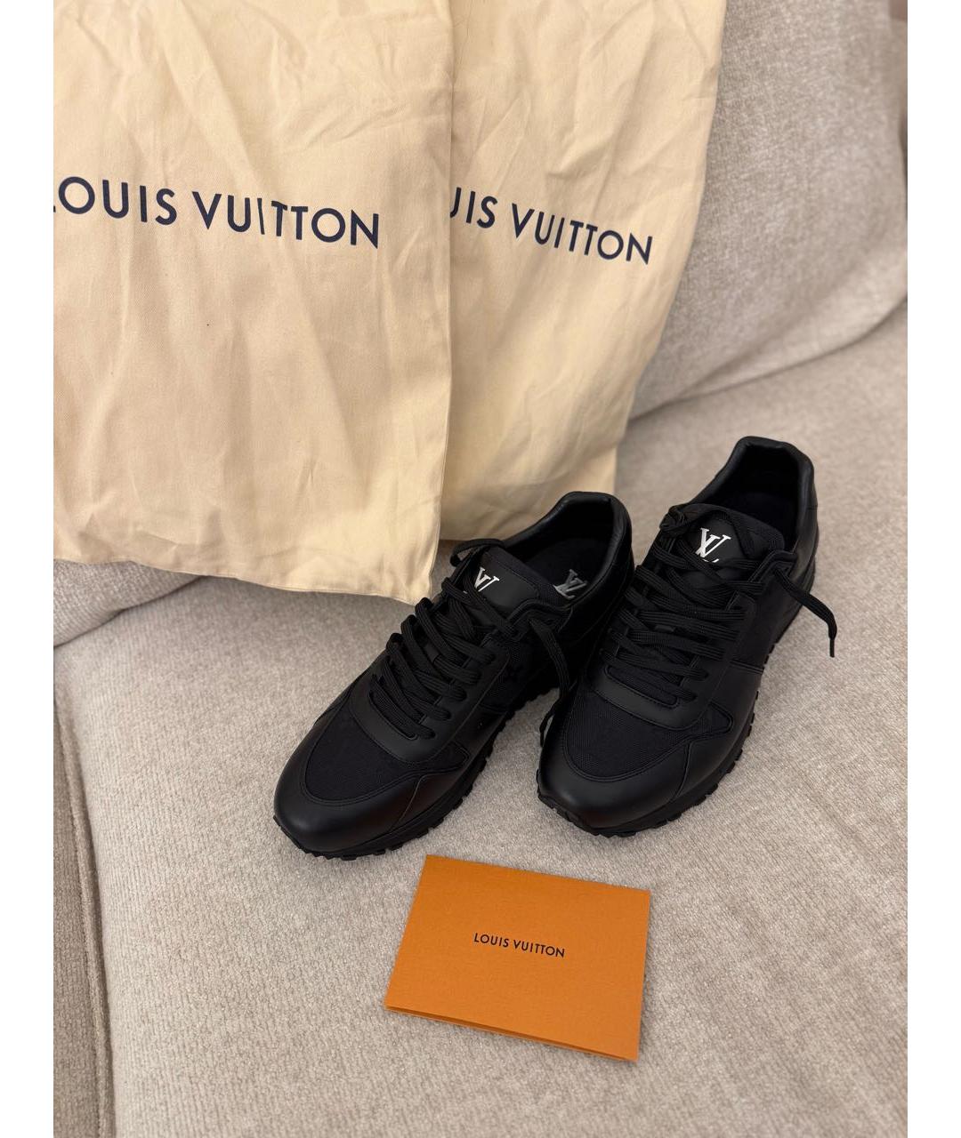 LOUIS VUITTON Черные низкие кроссовки / кеды, фото 4