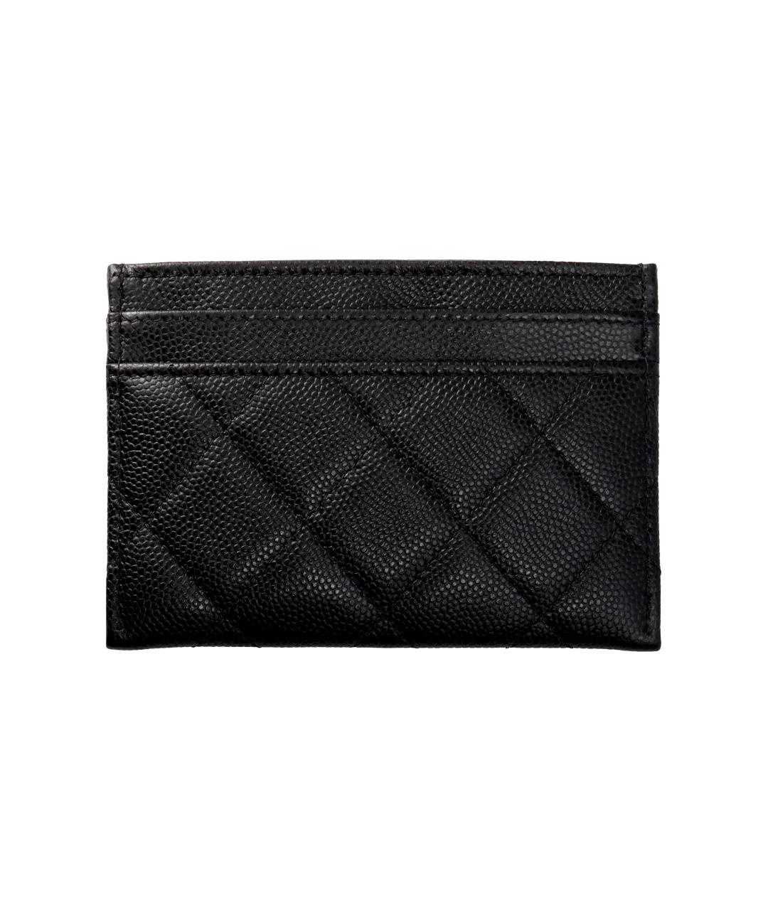 CHANEL Черный кожаный кошелек, фото 3