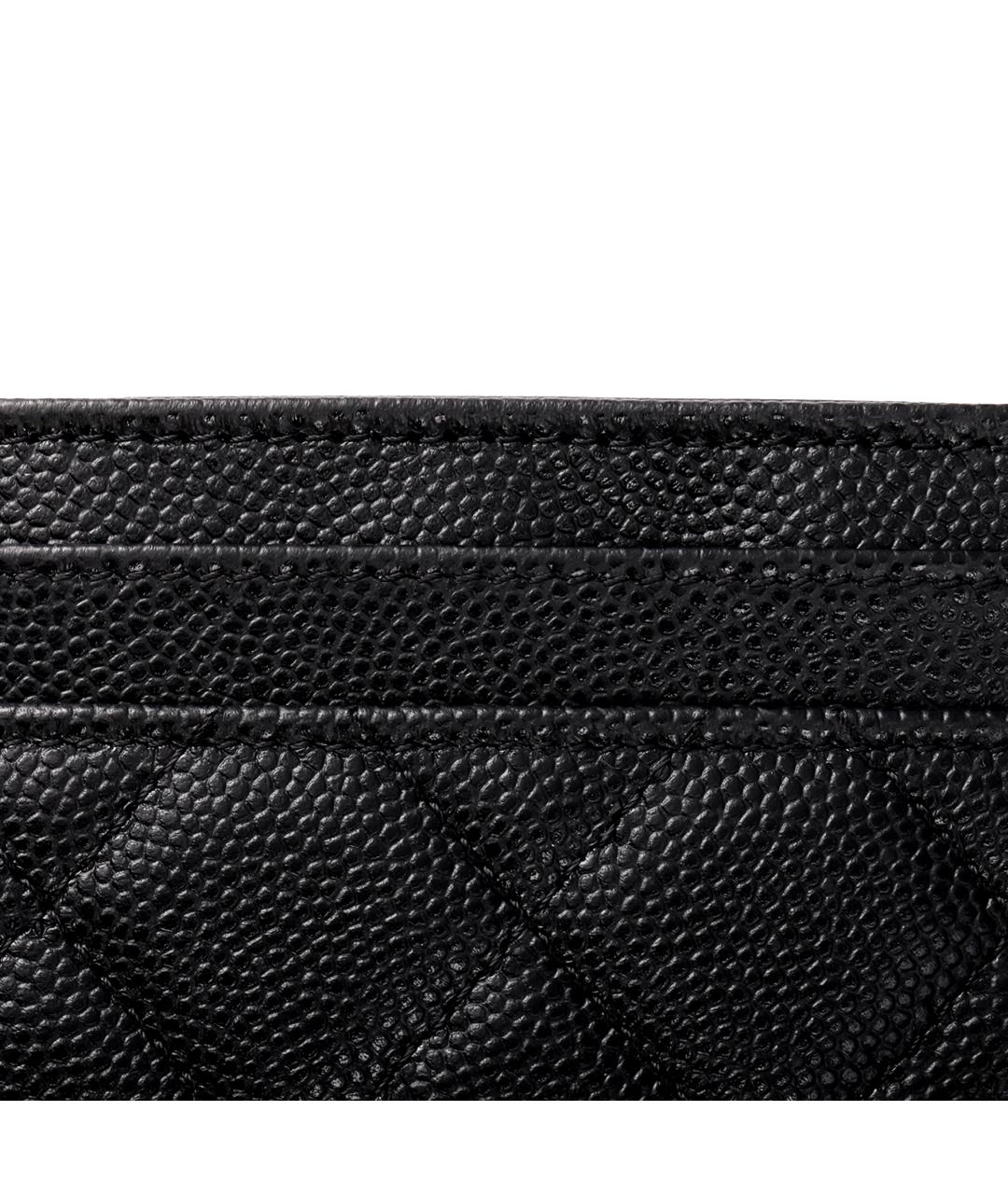 CHANEL Черный кожаный кошелек, фото 6