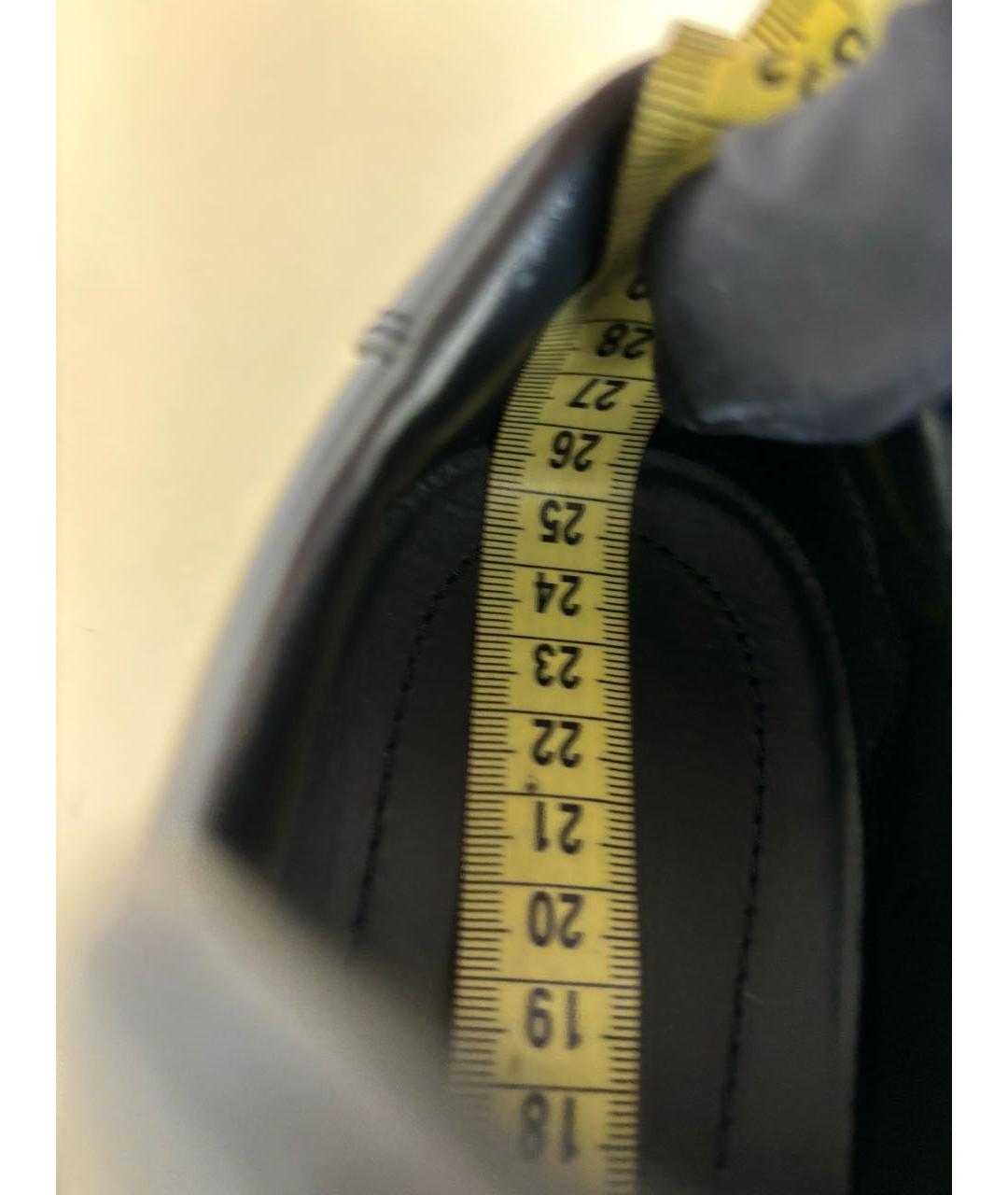 PRADA Черные кожаные кеды, фото 7