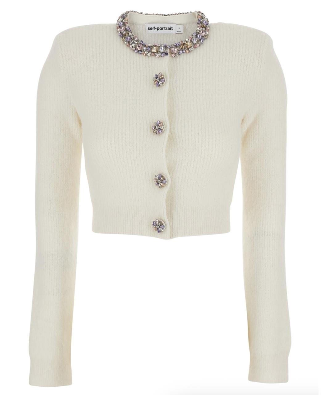 SELF-PORTRAIT Белый кардиган, фото 1