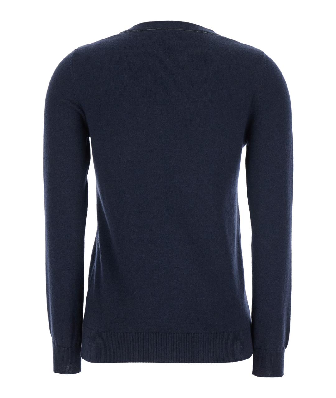 BRUNELLO CUCINELLI Синий кашемировый джемпер / свитер, фото 2