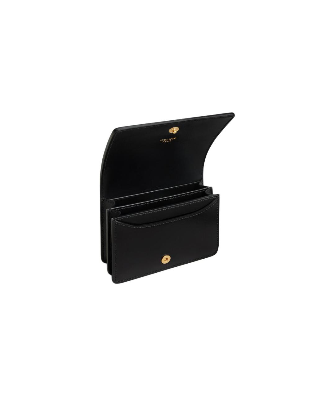 CELINE Черный кожаный кардхолдер, фото 4