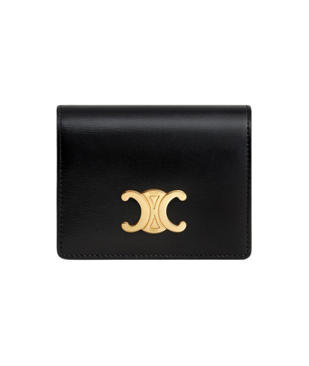 CELINE Черный кожаный кардхолдер, фото 1